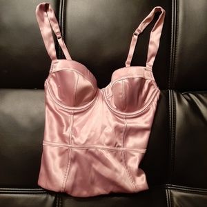 Lilac Satin Bodysuit size 32C